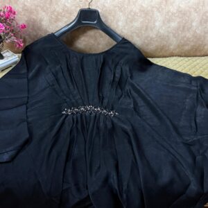Summer Velvet Shimmer Brooch Abaya